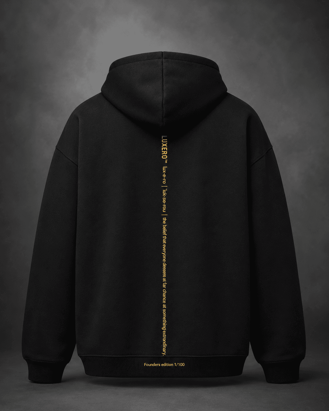 Luxero Definition Hoodie — Black